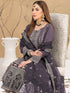 Purple Georgette Pant Suit 189525 Closure View